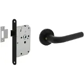 Intersteel Jeu complet de poignées de porte Eucla noir