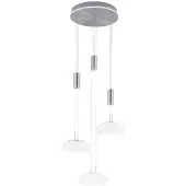 Paul Neuhaus Lampe suspendue 3 lumières Q-Etienne rond en métal