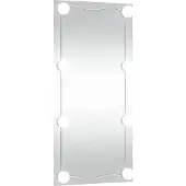 vidaXL Miroir mural avec lampes LED 30x60 cm Verre Rectangulaire
