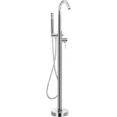 vidaXL Robinet de baignoire sur pied acier inoxydable 118,5 cm