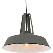 Steinhauer Suspension - gris - Eden - plastique métal - Ø 42cm - E27 - 7704GR -