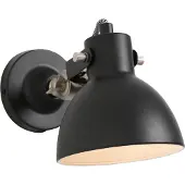 Mexlite - applique murale - Cera - noir - métal - lampe de lit - E14 - 7647ZW