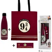 Noble Collection Harry Potter Set de Cadeau - Quai 9 et 3/4 (Bouteille. Aimant)