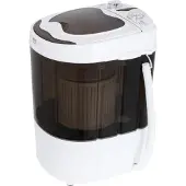 Camry Premium CR 8054, lave-linge à chargement par le haut, 3 kg, marron, blanc