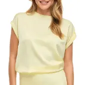 Vila T-shirt 'VIEllette' jaune pastel