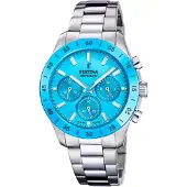 Festina Montre à affichage analogique bleu
