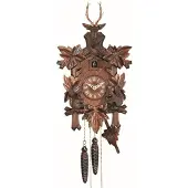 Engstler - 533_QM - Coucou - Quartz - Noyer - avec musique - 38 cm