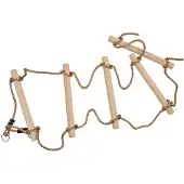 4IQ KAXL Échelle de corde 1.95m, 5 échelons, 2 suspensions, corde PP10 320.001.011.001