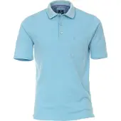 REDMOND Homme Redmond Casual Regular Fit Polo bleu clair, Unicolore