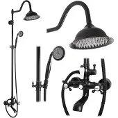 REA Kit De Douche Bergamo Old Black