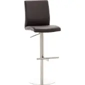 CLP Tabouret de bar Cadiz similicuir acier inoxydable
