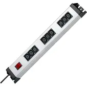 Kopp Prise multiple Powerversal 3x3x IEC-320C13 avec interrupteur