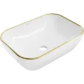 Mexen Lavabo RITA blanc, rayures dorées 45 cm