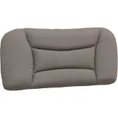 vidaXL Coussin de tête de lit "Hvar" Taupe 80 cm Tissu