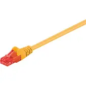 Goobay 68403 CAT 6 câble patch, U/UTP, jaune, 20 m - CCA mélange de cuivre