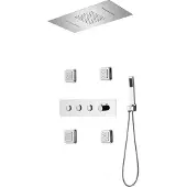 Mexen Soler ensemble de douche encastré, chromé - 7601-04-00