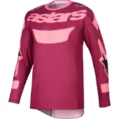 Alpinestars Maillot RACER RIWAY, (rouge foncé/corail, taille L)