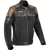 Difi Memphis Blouson de moto en cuir / textile