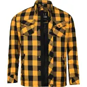 Bores Lumberjack Veste-chemise Basic noir / jaune hommes 4XL