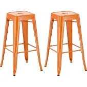 CLP lot de 2 tabourets de bar Joshua