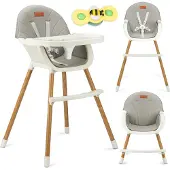 Momi Chaise de salle à manger REKI gris