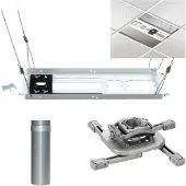 Chief KITMZ006S Plafond Argent support pour projecteurs - Supports pour projecteurs (Plafond, 11,3 kg)