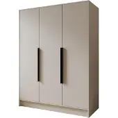 MargaretHadas24 Armoire Goya I 150 cm (cachemire, poignées noires)