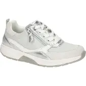 Gabor Baskets basses gris clair / argent / blanc
