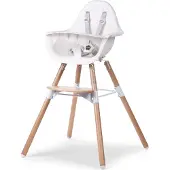 Childwood EVOLU 2 STUHL NATUR / WEISS 2 en 1 + ANNEAU ; CHEVOCHNW