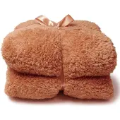 Unique living Plaid Unique Living Teddy Sandstone Orange Clair-150 x 200 cm