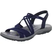 SKECHERS Reggae Slim - Sunnyside Sandalen Plat - Blauw - Maat 41