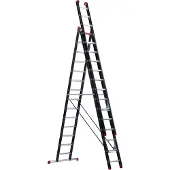 Altrex Mounter ZR 3083 Échelle Reform - Aluminium - 3 X 12 Échelons - 8,8 M - Avec Barre De Stabilité