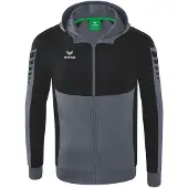 Erima Veste de sport gris foncé / noir