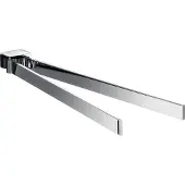 Emco loft, porte-serviettes, pivotant, 2 bras, 410 mm, chrome, 1 pièce.