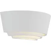 LINDBY Applique Azriel Plâtre Blanc Demi-Cercle 3 Niveaux