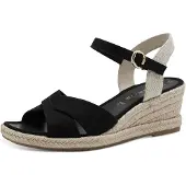 Tamaris Sandalen Touwzool Sandalen Touwzool - Zwart - Maat 37