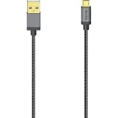 Hama Câble Usb - Microusb Metal 75 Cm Gris (200500)
