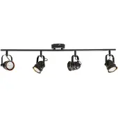 LINDBY Plafonnier , Leonor, dimmable, Noir, Salon / séjour, Métal