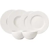 Villeroy & Boch , Collection Manufacture Rock, Ensemble de démarrage blanc, 6 pièces.