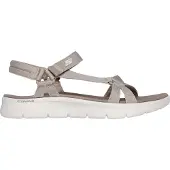 SKECHERS Sandales plates GO WALK FLEX SANDAL - SUBLIME femmes - Beige - 40