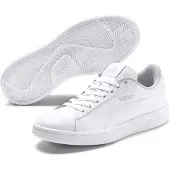 Puma Smash v2 L Jr Basse Unie Enfants Femmes Chaussures Baskets Chaussures de course, taille : EUR 35,5 | UK 3 | 22 cm, couleur : blanc