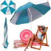 Nils Camp Parasol NC7813 160 cm bleu clair