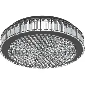 Eglo Plafonnier LED Balparda, plafonnier en cristal à intensité variable, lampe élégante pour salon, éclairage plafond blanc neutre, Ø 41 cm