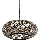 Steinhauer Lampe suspendue en rotin noir Sparkled Ø60cm