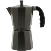 Orbegozo KFN 610, cafetière moka, noire, en aluminium, 6 tasses