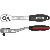 YATO Clé à cliquet courbée, 1/2", 72 dents