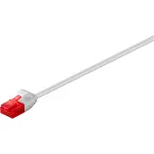 Goobay Câble patch CAT 6 Slim, U/UTP, gris, 10 m - Conducteur en cuivre (CU)