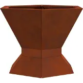 vidaXL , foyer extérieur, aspect rouillé, 50 x 50 x 40 cm