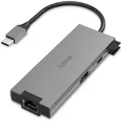 Hama 00200109 station d'accueil USB 3.2 Gen 1 (3.1 Gen 1) Type-C Gris