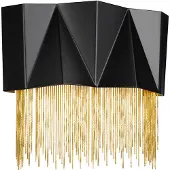 HINKLEY Applique murale Zuma noir satiné et doré, 3xG9x3W, métal, dim. : 27 x 31,6 x 10 cm, IP20,